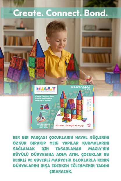 72 Parça Manyetik Yapı Seti